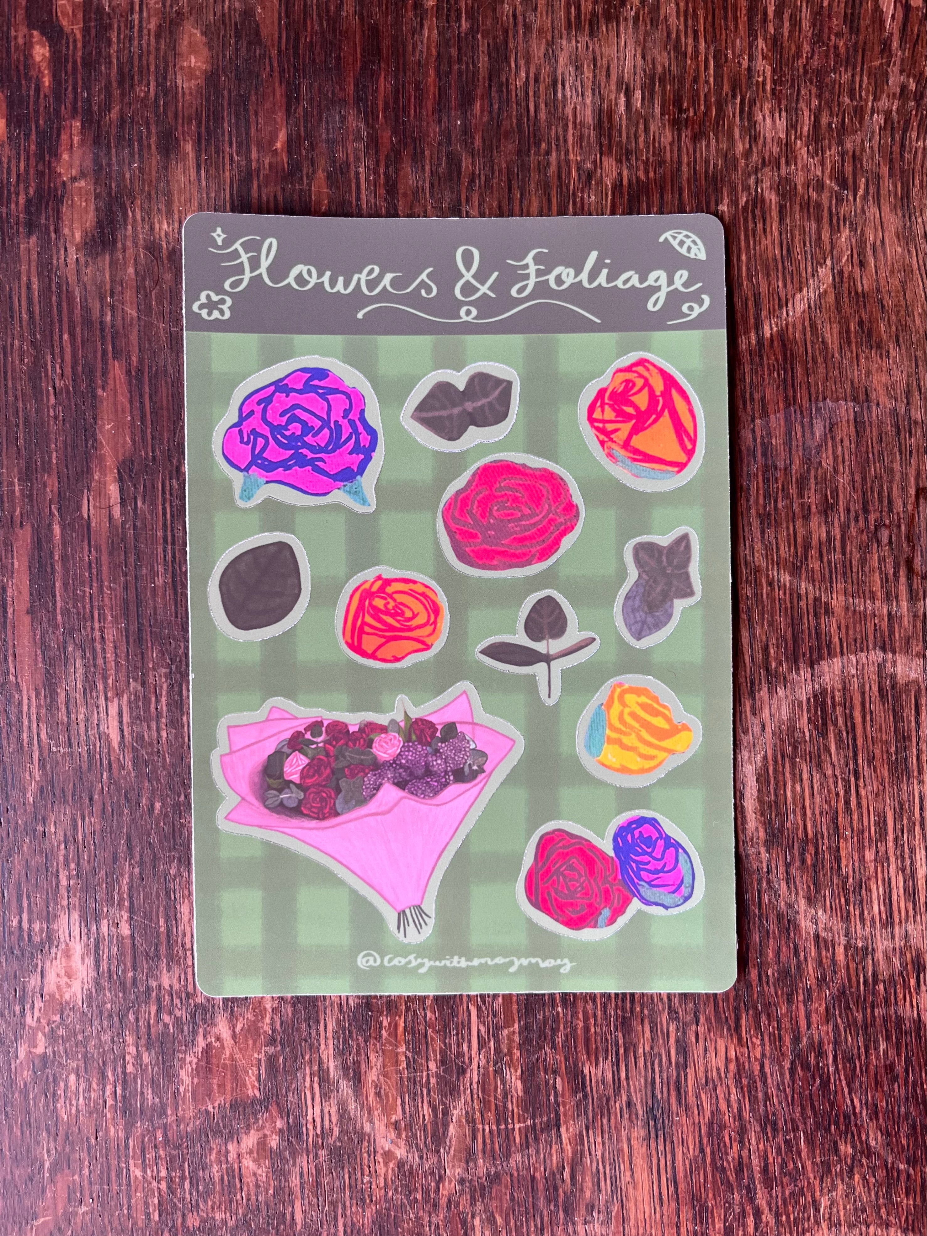Flowers & Foliage Sticker Sheet